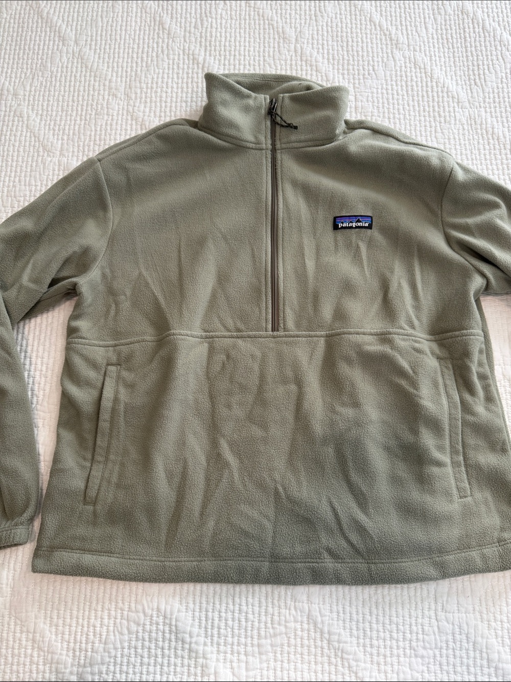 Patagonia women’s sage Green Half-Zip Fleece Pullover